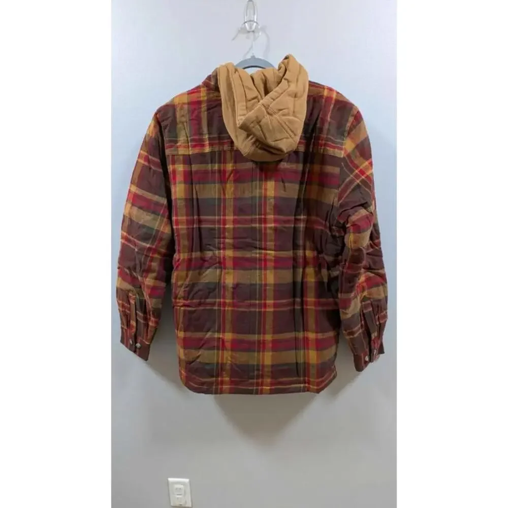 Legendary Whitetails Hooded Flannel Jacket - Men's Medium - Maple Plaid Pattern - Picture 2 of 9